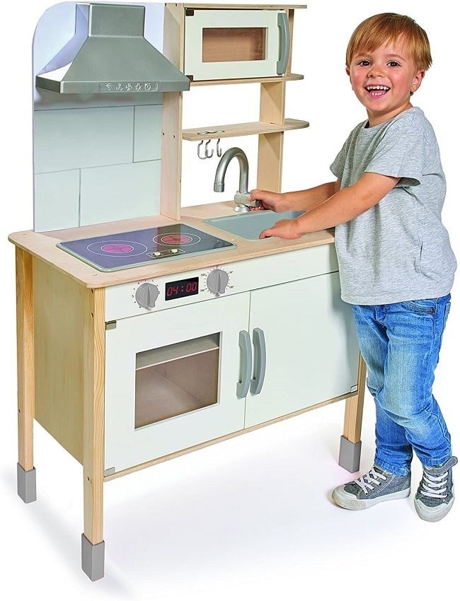 cocina de juguete para niños - cocinas de madera baratas